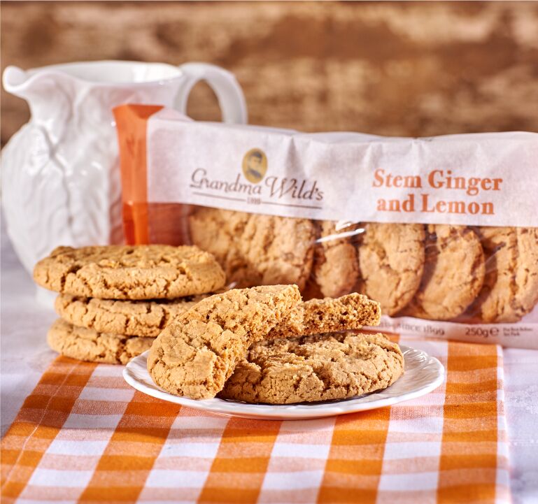 Stem Ginger and Lemon Cookie